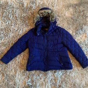 Kenneth Cole Purple Down Coat